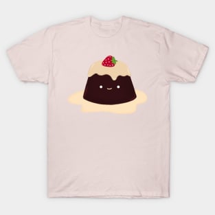 Cute Chocolate Strawberry Pudding T-Shirt